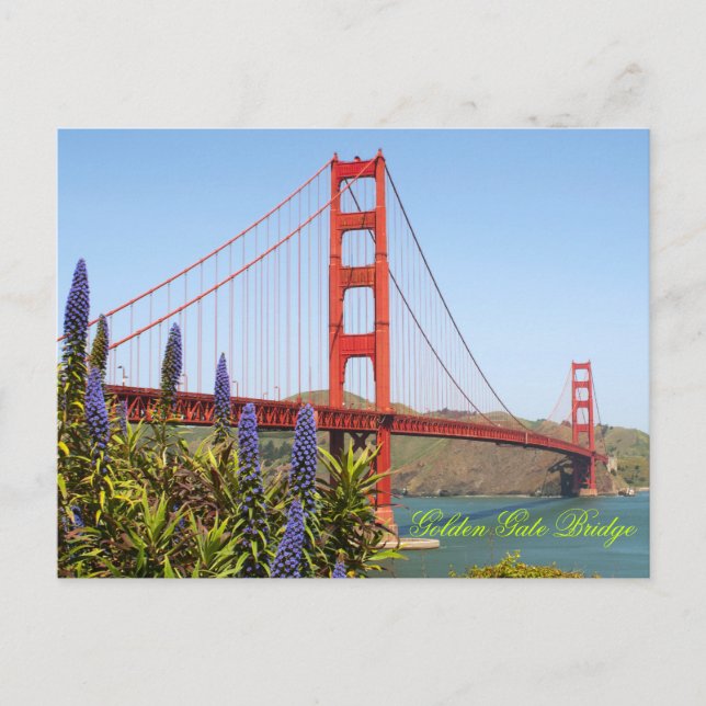 Golden Gate Bridge Postkarte (Vorderseite)