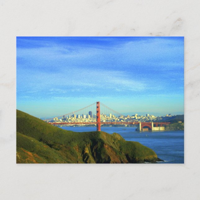 Golden gate bridge-Postkarte Postkarte (Vorderseite)