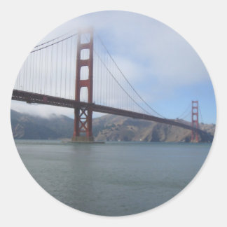 Golden Gate Bridge Runder Aufkleber