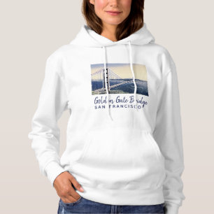 Golden Gate Bridge San Francisco Aquarell-Kunst Hoodie