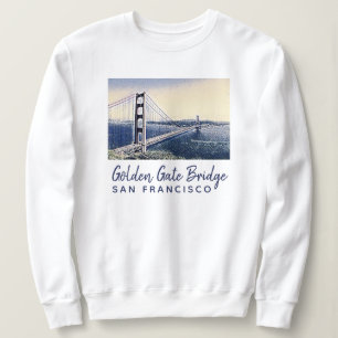 Golden Gate Bridge San Francisco Aquarell Kunst Sweatshirt