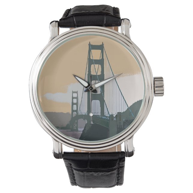 Golden Gate Bridge San Francisco Armbanduhr (Vorderseite)