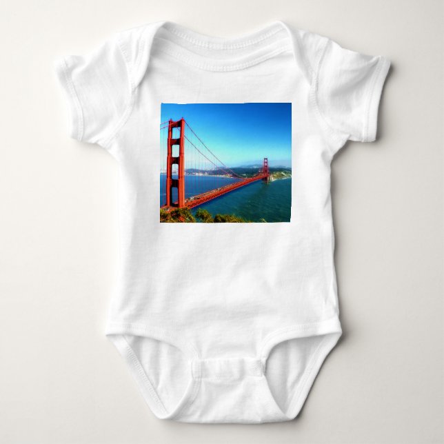 Golden Gate Bridge - San Francisco Baby Strampler (Vorderseite)