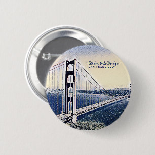 Golden Gate Bridge San Francisco Button
