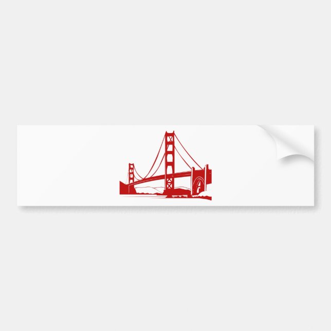 Golden gate bridge - San Francisco, CA Autoaufkleber (Vorne)