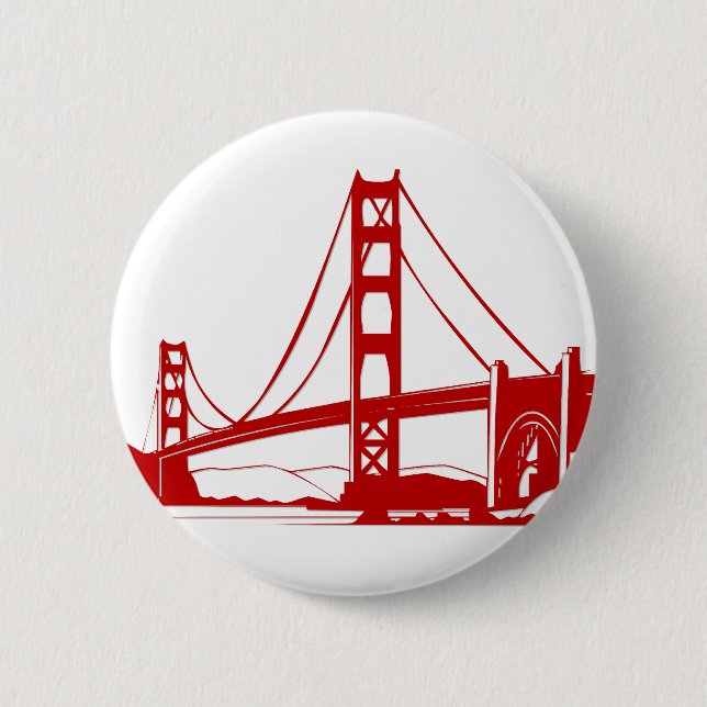 Golden gate bridge - San Francisco, CA Button (Vorderseite)
