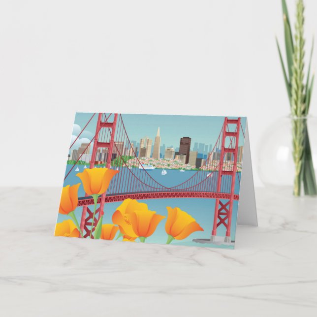 Golden gate bridge | San Francisco, CA Karte (Vorderseite)