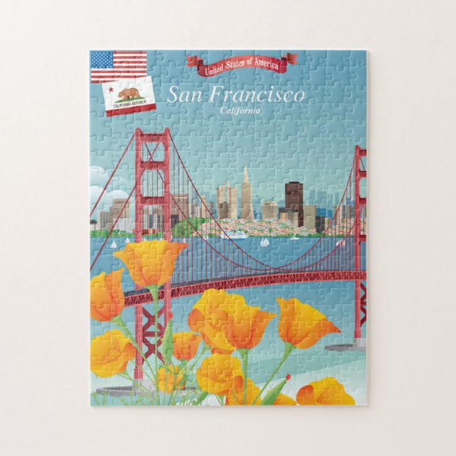 Golden gate bridge | San Francisco, CA Puzzle (Vertikal)