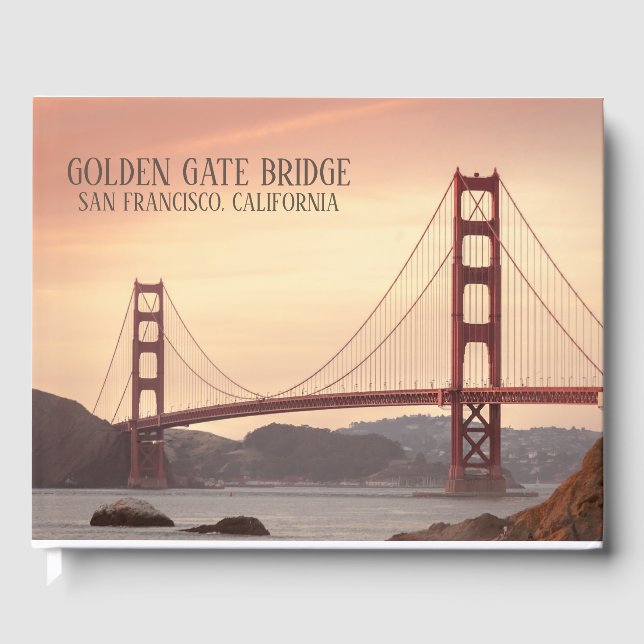 Golden Gate Bridge San Francisco California Gästebuch (Vorderseite)