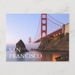 Golden Gate Bridge   San Francisco Danke Postkarte