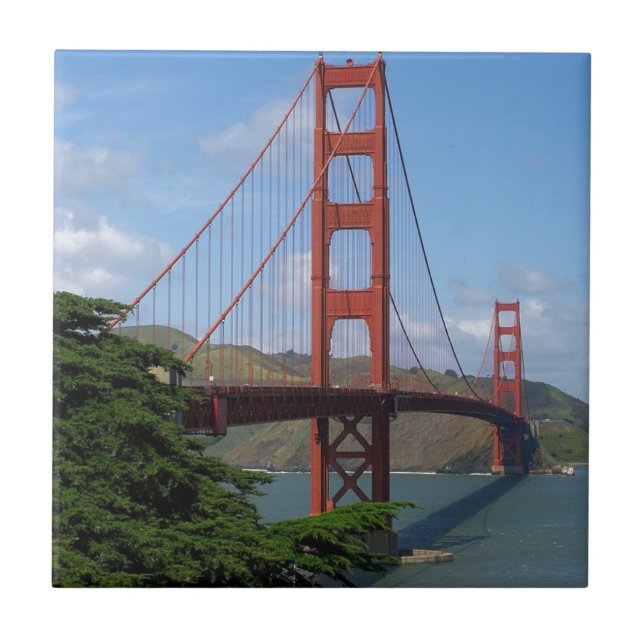 Golden gate bridge, San Francisco Fliese (Vorderseite)