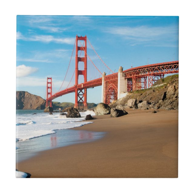 Golden gate bridge | San Francisco Fliese (Vorderseite)