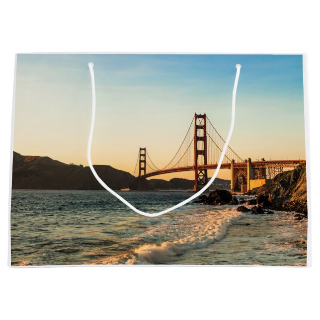 Golden gate bridge, San Francisco Große Geschenktüte (Vorderseite)