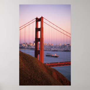 Golden Gate Bridge; San Francisco; Kalifornien; Poster