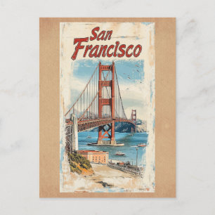 Golden Gate Bridge San Francisco Kalifornien Postkarte