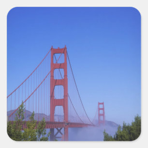 Golden Gate Bridge, San Francisco, Kalifornien, Quadratischer Aufkleber