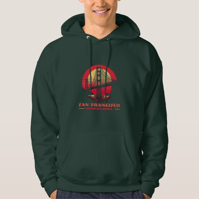 Golden Gate Bridge San Francisco Kalifornien USA Hoodie (Vorderseite)