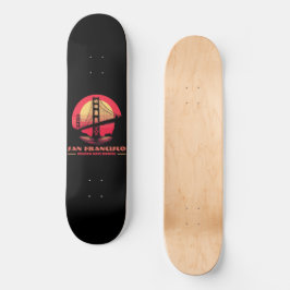Golden Gate Bridge San Francisco Kalifornien USA Skateboard