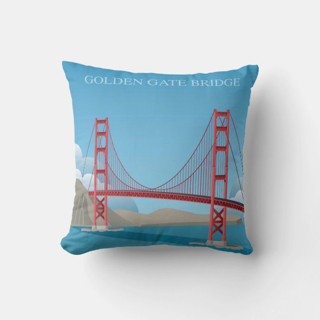 Golden gate bridge | San Francisco Kissen (Vorderseite)
