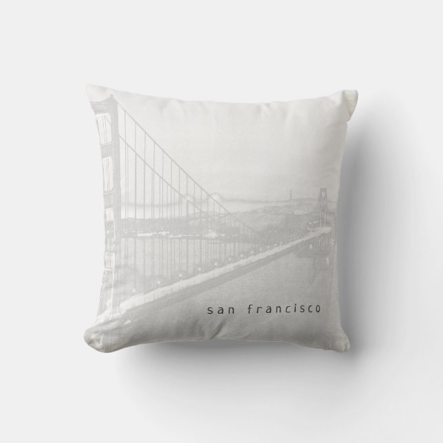 Golden Gate Bridge | San Francisco | Light Gray Kissen (Vorderseite)