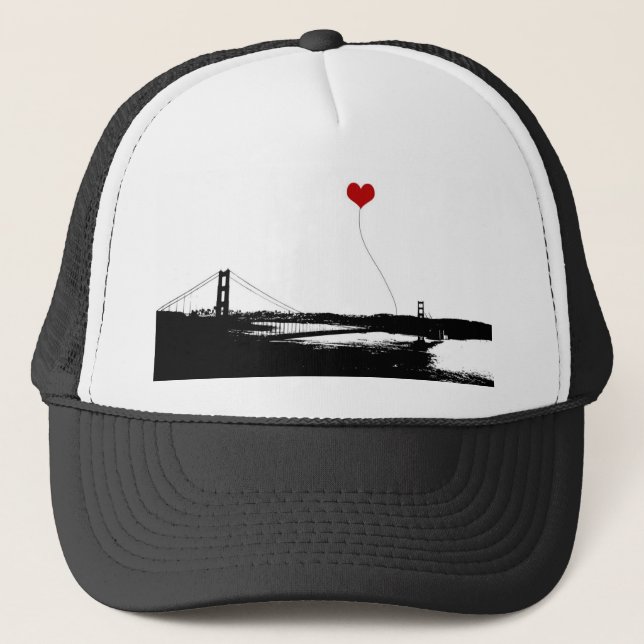 Golden Gate Bridge San Francisco Lover Truckerkappe (Vorderseite)