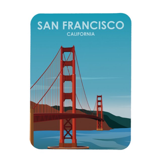 Golden Gate Bridge San Francisco Magnet (Vertikal)