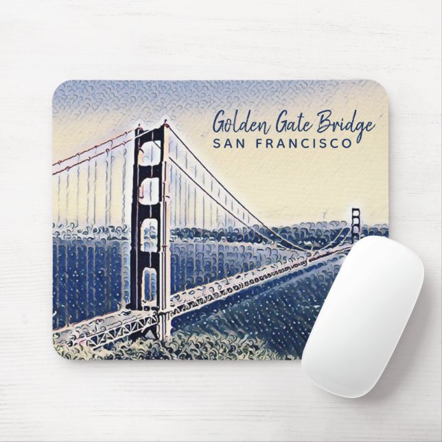 Golden Gate Bridge San Francisco Mousepad (Mit Mouse)
