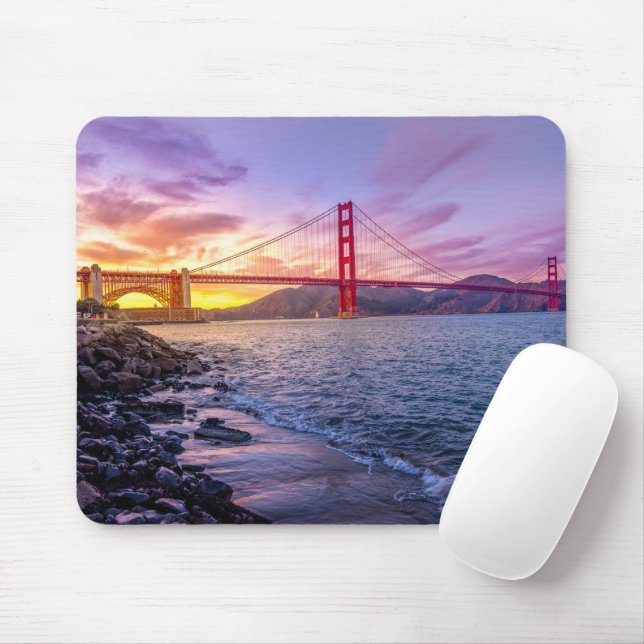 Golden Gate Bridge San Francisco Mousepad (Mit Mouse)