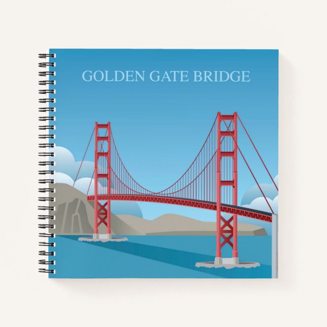 Golden Gate Bridge | San Francisco Notizbuch (Vorderseite)