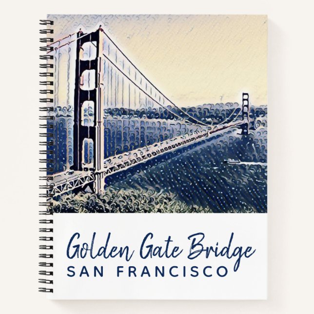 Golden Gate Bridge San Francisco Notizbuch (Vorderseite)