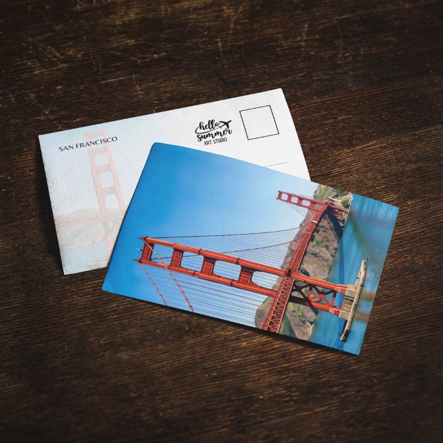 Golden Gate Bridge San Francisco Postcard Einladung (Von Creator hochgeladen)