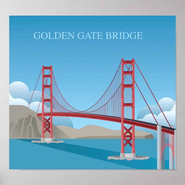 Golden Gate Bridge | San Francisco Poster (Vorne)
