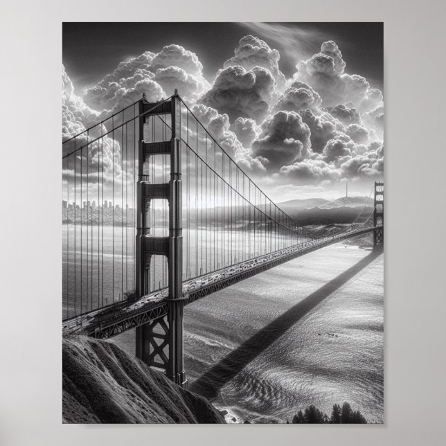Golden Gate Bridge San Francisco Poster (Vorne)