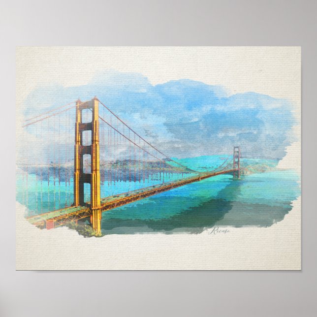 Golden Gate Bridge San Francisco Poster (Vorne)