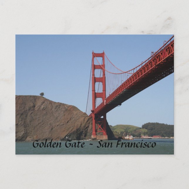 Golden Gate Bridge - San Francisco Postkarte (Vorderseite)