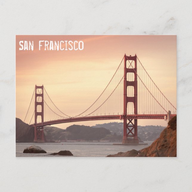 Golden Gate Bridge, San Francisco Postkarte (Vorderseite)