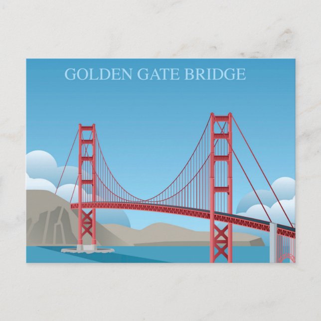 Golden Gate Bridge | San Francisco Postkarte (Vorderseite)