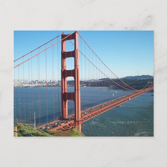 Golden Gate Bridge, San Francisco Postkarte (Vorderseite)