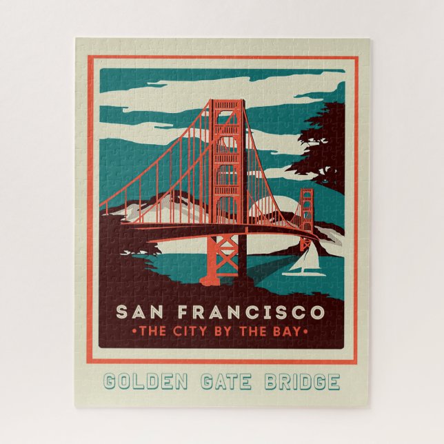 Golden Gate Bridge San Francisco Puzzle (Vertikal)