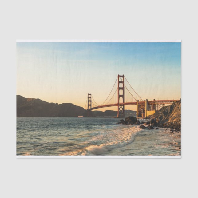 Golden gate bridge, San Francisco Seidenpapier (Vorderseite)