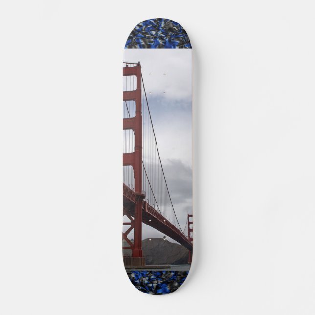 Golden gate bridge San Francisco Skateboard (Vorderseite)