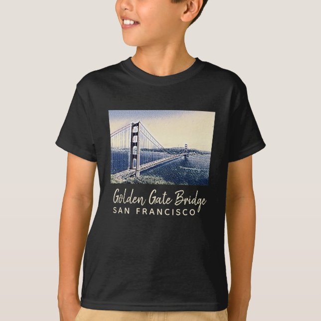 Golden Gate Bridge San Francisco T-Shirt (Vorderseite)