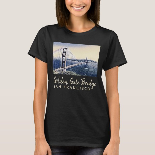 Golden Gate Bridge San Francisco T-Shirt (Vorderseite)