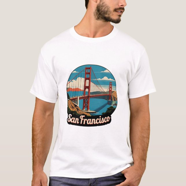 Golden Gate Bridge San Francisco T-Shirt (Vorderseite)