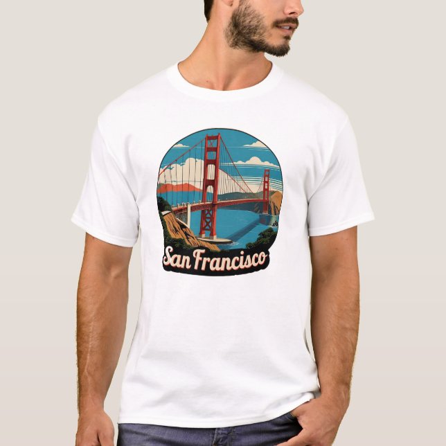 Golden Gate Bridge San Francisco T-Shirt (Vorderseite)