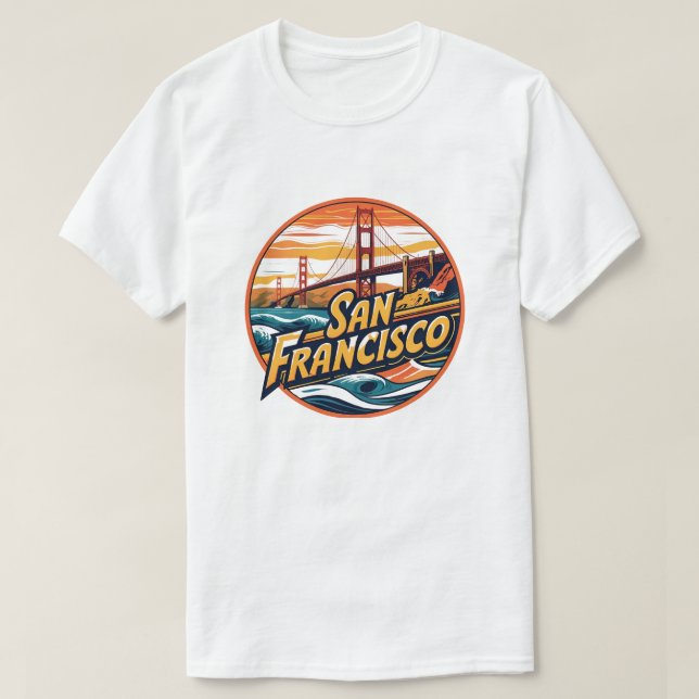 Golden Gate Bridge San Francisco T-Shirt (Design vorne)