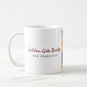 Golden Gate Bridge San Francisco Vintage Gemälde Kaffeetasse
