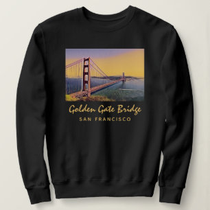 Golden Gate Bridge San Francisco Vintage Malerei Sweatshirt
