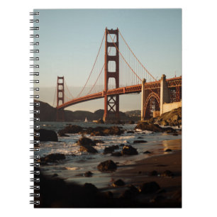 GOLDEN GATE BRIDGE, SAN FRANCISCO WÄHREND DES TAGE NOTIZBLOCK