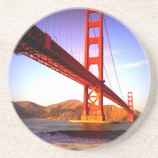 Golden gate bridge sandstein untersetzer (Vorne)